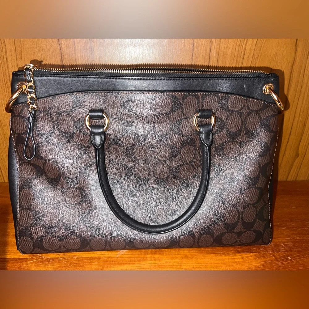 COACH Mia Satchel In Signature Canvas - Picture 2 of 12